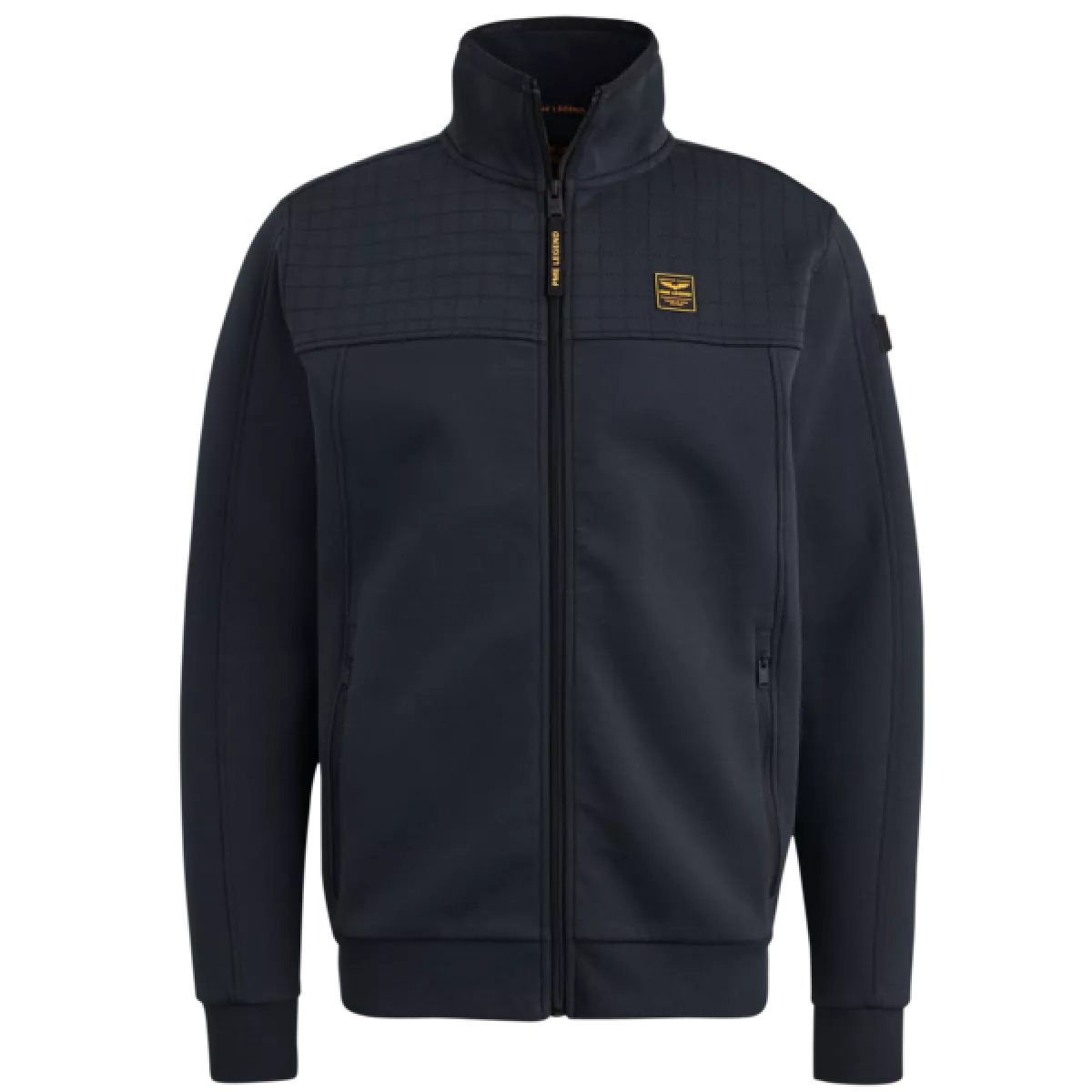 PME Legend PME Legend Zip jacket jacquard interlock swea Navy