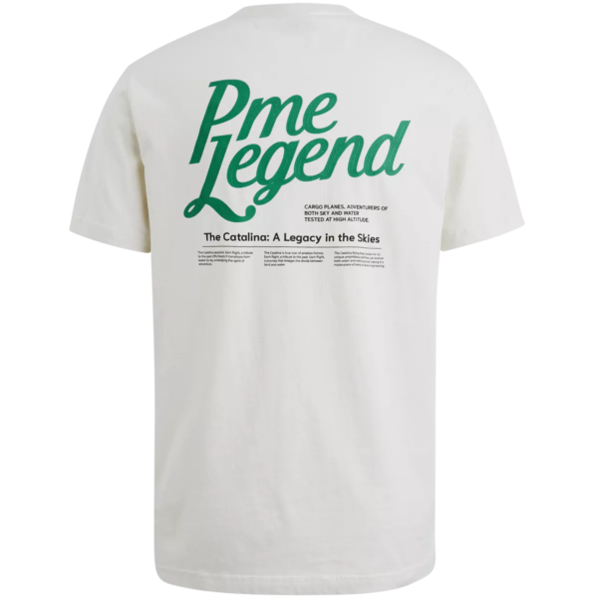 PME Legend PME Legend Short sleeve r-neck single jersey Off white