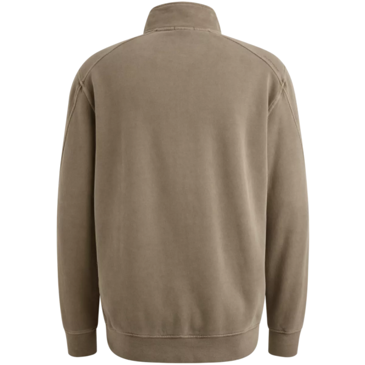Cast Iron Cast Iron Half zip collar regular fit beige