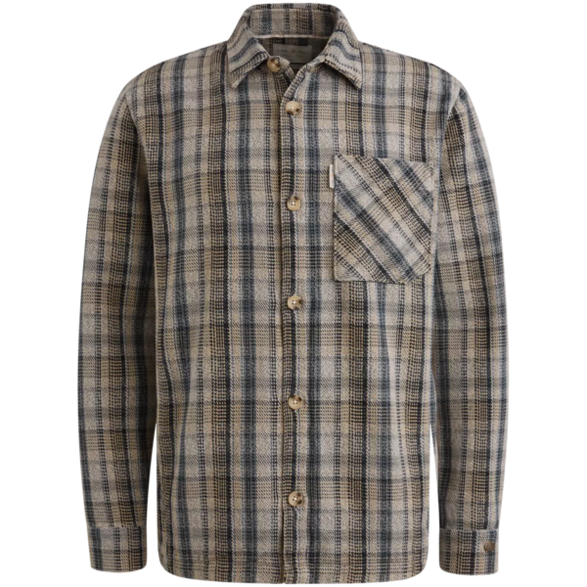 Cast Iron Cast Iron LONG SLEEVE SHIRT Heavy Check Navy