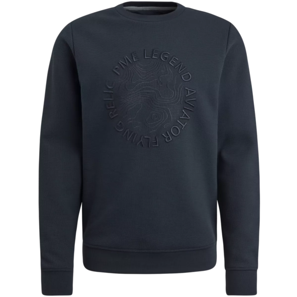 PME Legend PME Legend Crewneck waffle jersey Navy