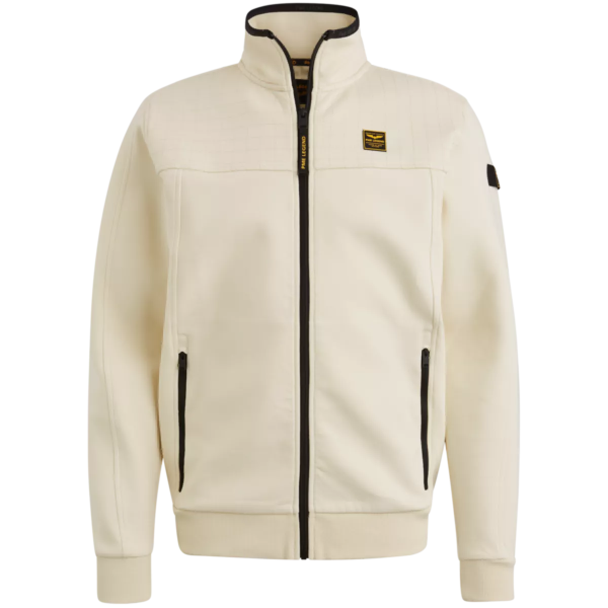 PME Legend PME Legend Zip jacket spacer look sweat Off white