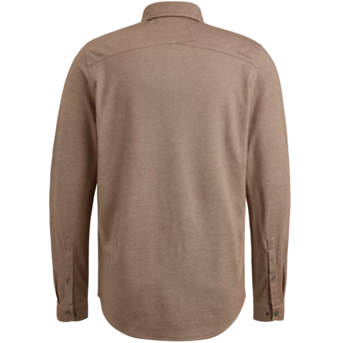 Cast Iron Cast Iron Long Sleeve Shirt CF Tec 2 Tone In Bruin Kastanje