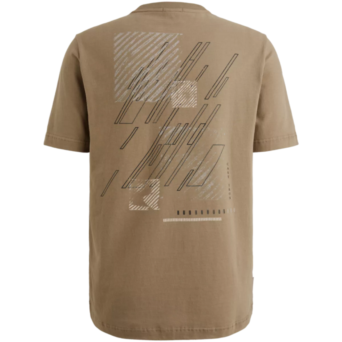 Cast Iron Cast Iron Short sleeve r-neck regular fit pe Off white
