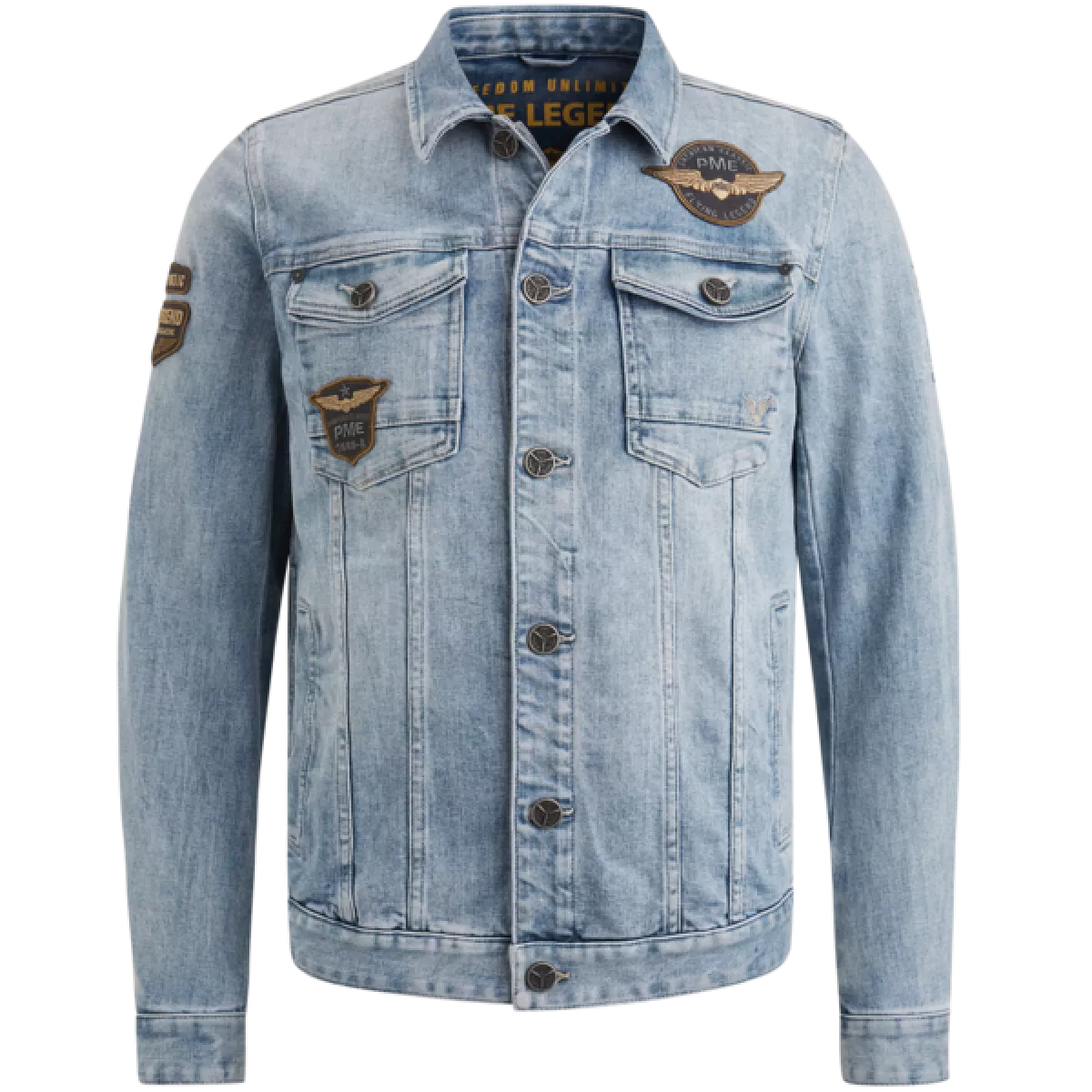 PME Legend PME Legend DENIM JACKET SUMMER BLUE TONE Blauw