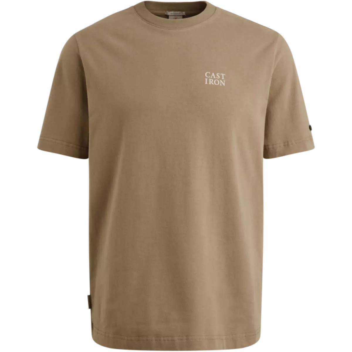 Cast Iron Cast Iron Short sleeve r-neck regular fit pe Off white