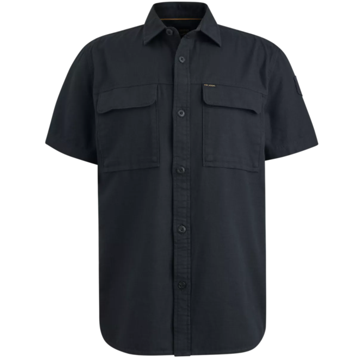 PME Legend PME Legend Short Sleeve Shirt Slub Cotton Navy