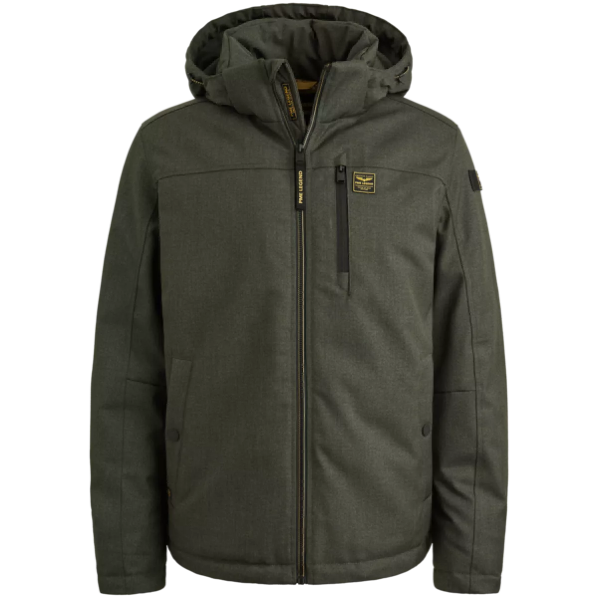 PME Legend PME Legend Semi long jacket STRATOR Melange T Groen